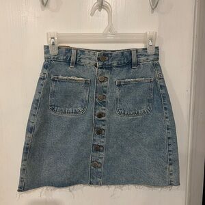 Zara Blue Denim Mini Skirt